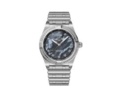Breitling Chronomat 28mm Ladies Watch Black Mother Of Pearl