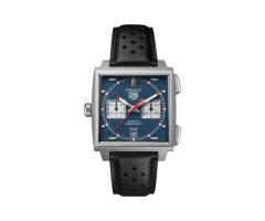 TAG Heuer Monaco Chronograph 39mm Titanium Mens Watch Blue