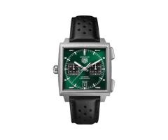 TAG Heuer Monaco Chronograph 39mm Titanium Mens Watch Green