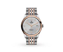 Tudor 1926 39mm Mens Watch Steel Case DiamondSet Silver Dial