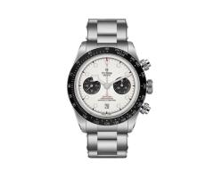 Tudor Black Bay Chrono 41mm Steel Case Steel Bracelet Opaline Dial