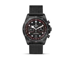 Tudor Pelagos FXD Chrono Cycling Edition 43mm black carbon composite case black fabric strap