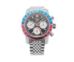 Vintage Heuer Autavia GMT 2446C 1970s 40mm Stainless Steel