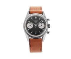 Vintage Heuer Carrera 1970s 36mm Stainless Steel