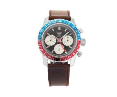 Vintage Heuer Autavia GMT 2446C 1970s 40mm Stainless Steel