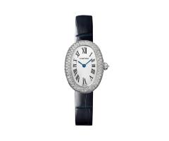 Cartier Baignoire Watch Small Model Quartz Movement 18K White Gold Case