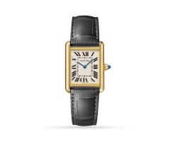 Tank Louis Cartier Watch Medium Model Quartz Movement Yellow Gold