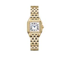 Panthegravere de Cartier watch small model quartz movement yellow gold