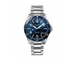 Glashutte Original SeaQ Panorama Date 432mm Mens Watch Blue