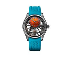 H Moser amp Cie Pioneer Cylindrical Tourbillon Skeleton 43mm Mens Watch