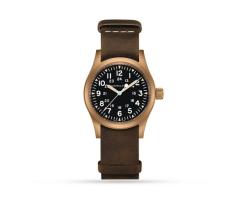 Hamilton Khaki Field Mechanical Bronze 38mm Mens Watch Black