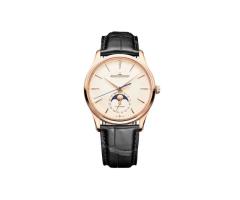 JaegerLeCoultre Master Ultra Thin Moon 39mm Mens Watch Cream