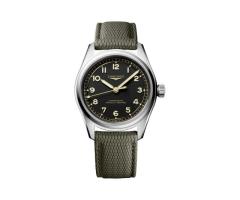 Longines Spirit Pilot 3 Hands 39mm Mens Watch Rubber Black