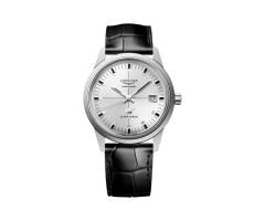 Longines UltraChron Classic 40mm Mens Watch Silver Alligator