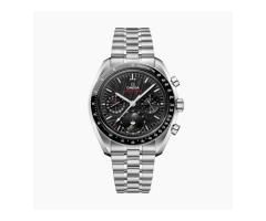Omega Speedmaster Moonphase 43mm Mens Watch Steel Black
