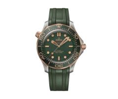 Omega Seamaster Diver 300M 42mm Mens Watch Green Rubber