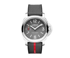 Panerai Luminor Tre Giorni Luna Rossa 44mm Mens Watch Grey Interchangeable Strap