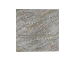 QLOCKTWO Earth 45 Creators Clock Glintscape White